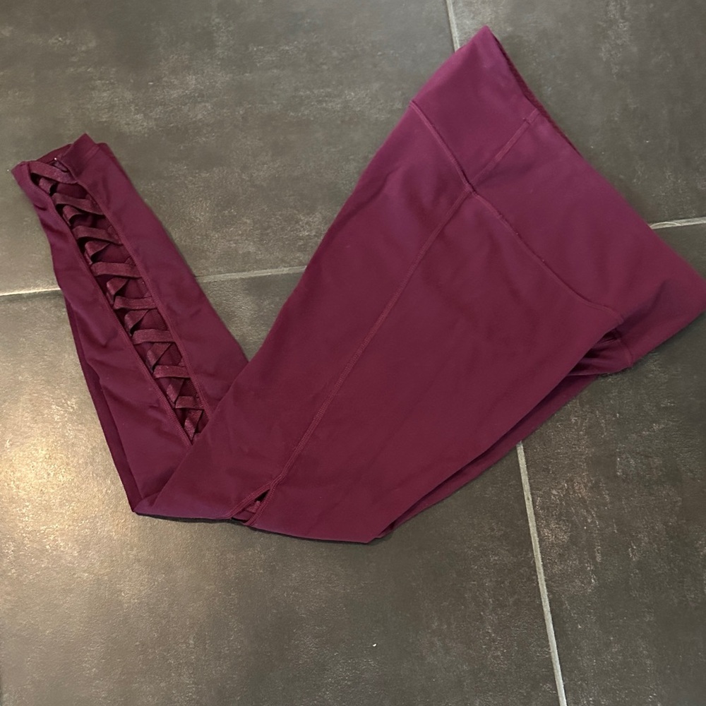 Victoria's Secret Burgundy Sport Leggings